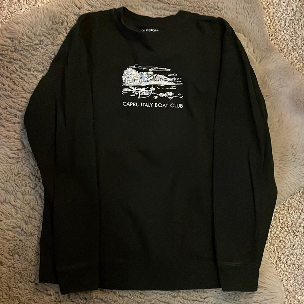 Firstport Capri, Italy, Boat Club Crewneck